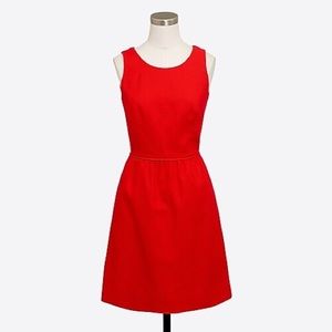 Jcrew Factory red fit and flare dress NWT